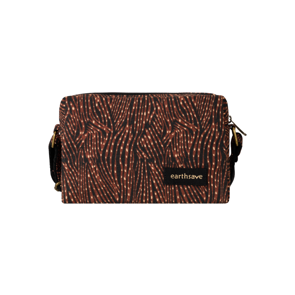 Cotton Premium Sling Bag | Brown Cross Bag