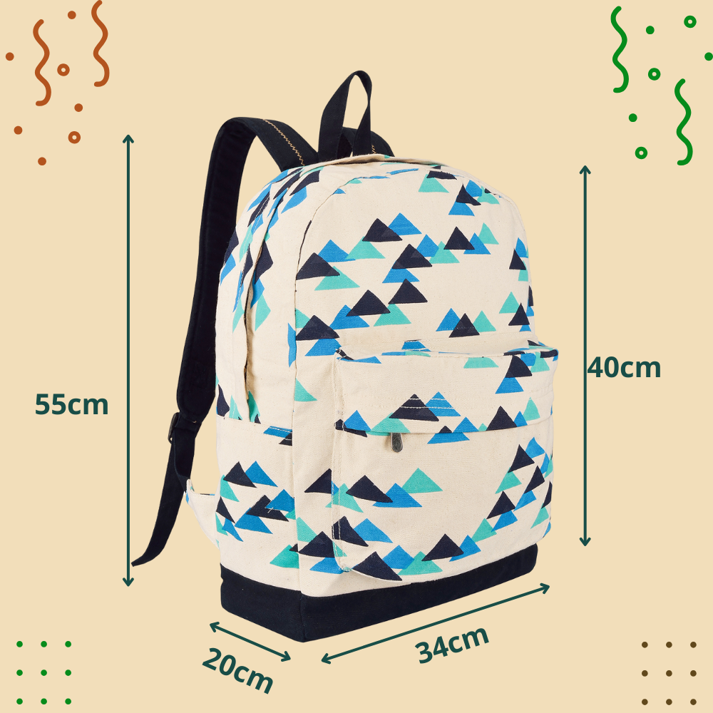 Backpack Blue Triangle - Work Bag