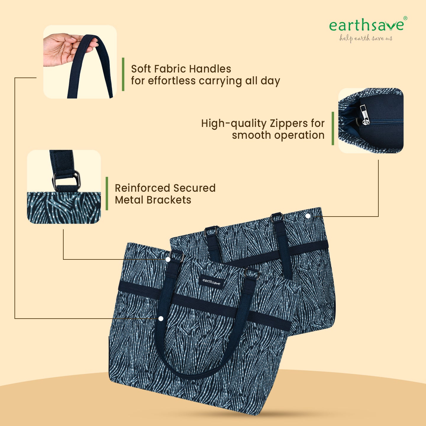 Laptop Hand Bag for Women - Road Blue