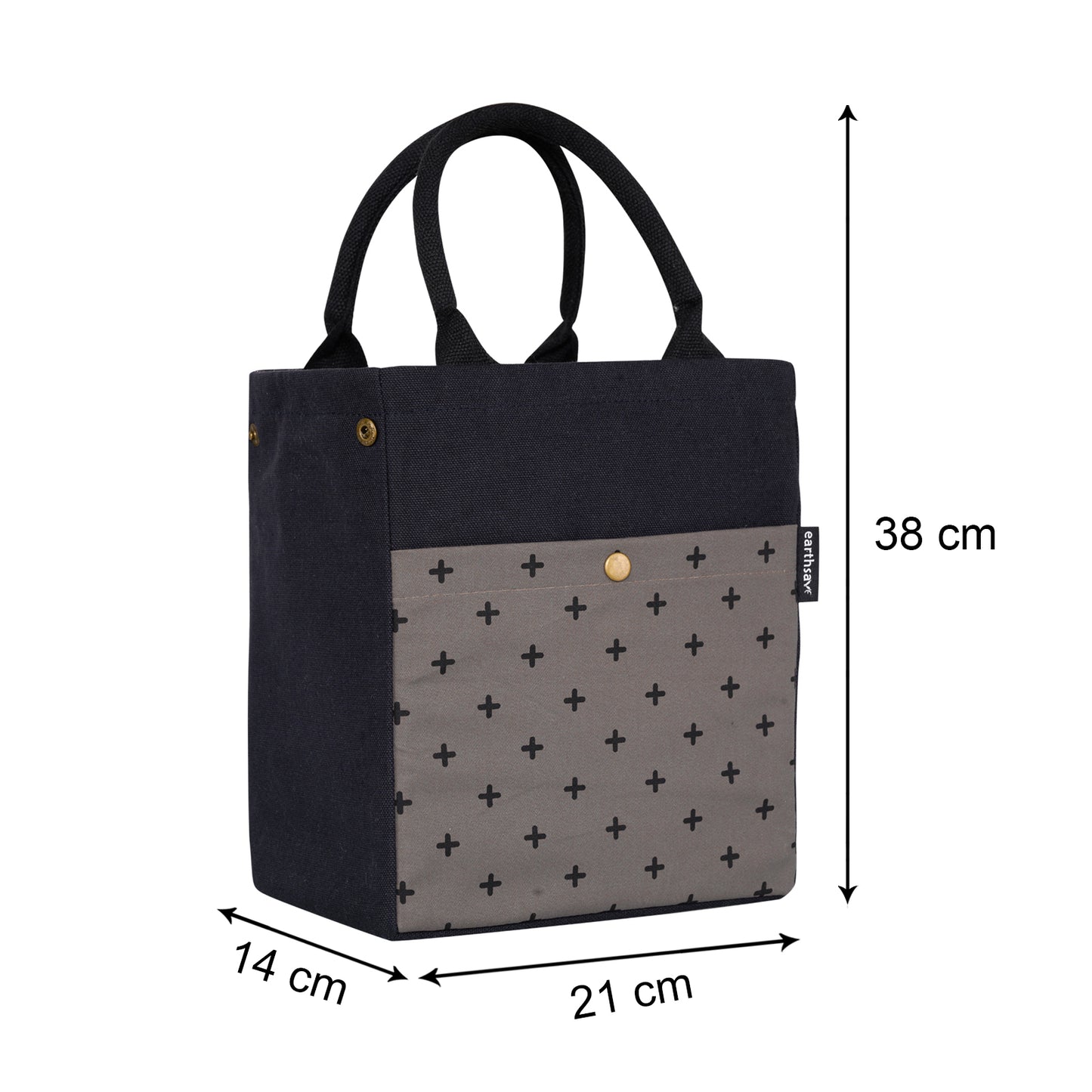Drawstring Personalised Lunch bag - BLUE/PLUS