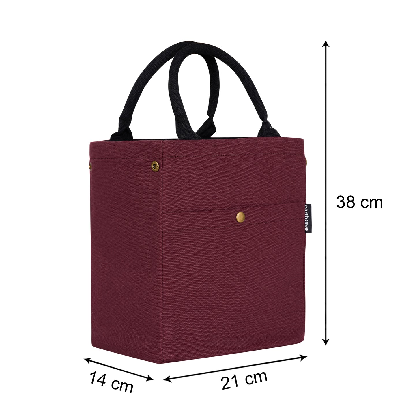 Drawstring Personalised Lunch bag - MAROON