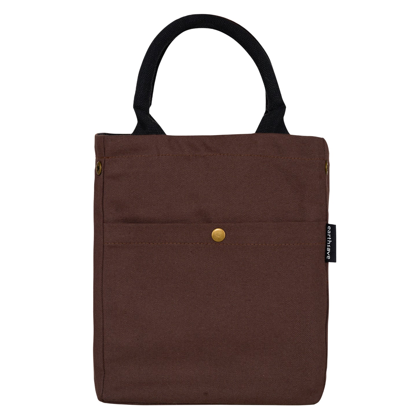 Drawstring Personalised Lunch bag - BROWN