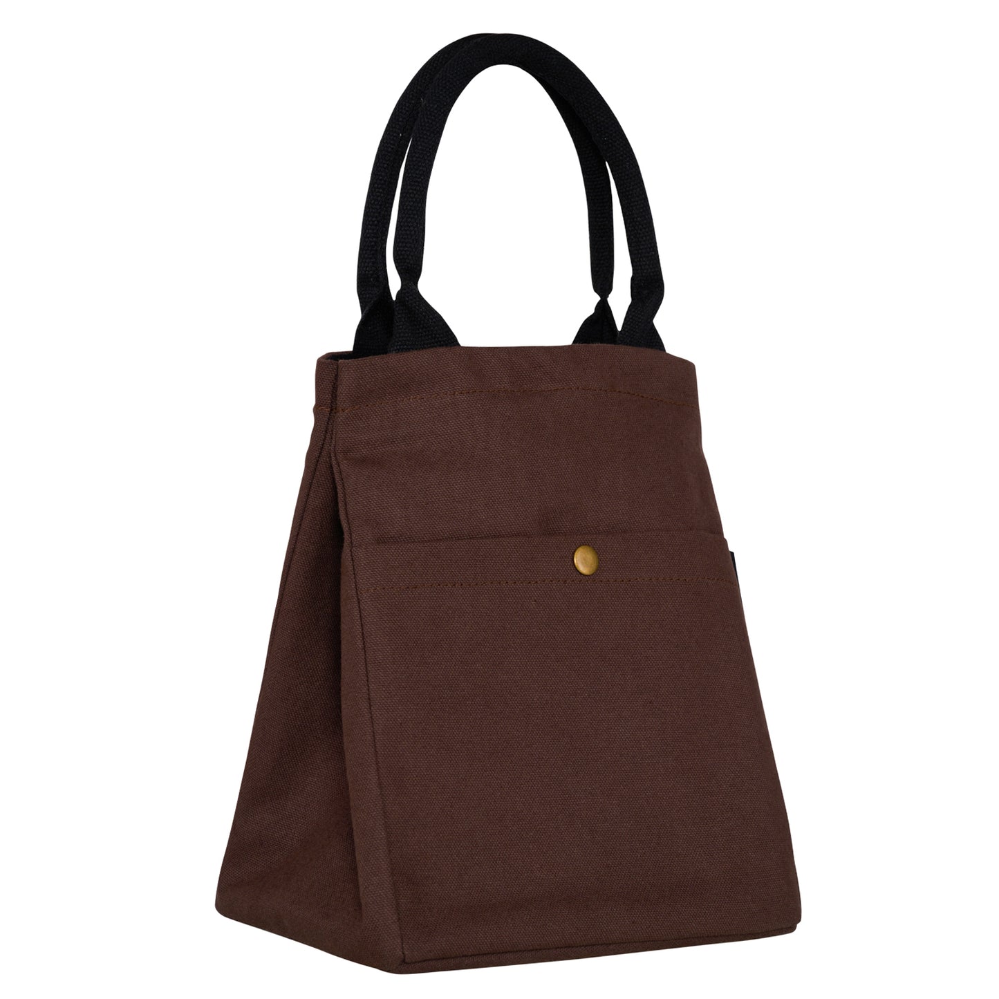 Drawstring Personalised Lunch bag - BROWN
