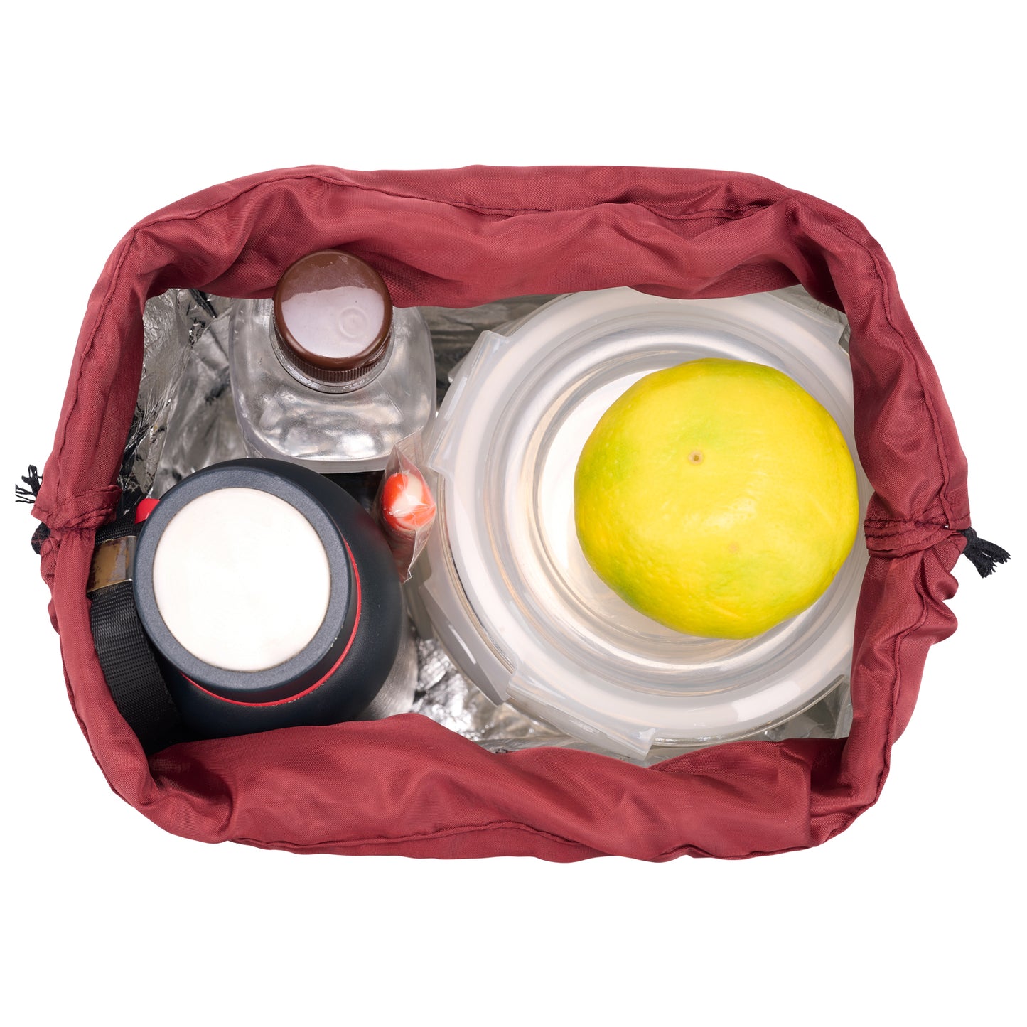 Drawstring Personalised Lunch bag - MAROON