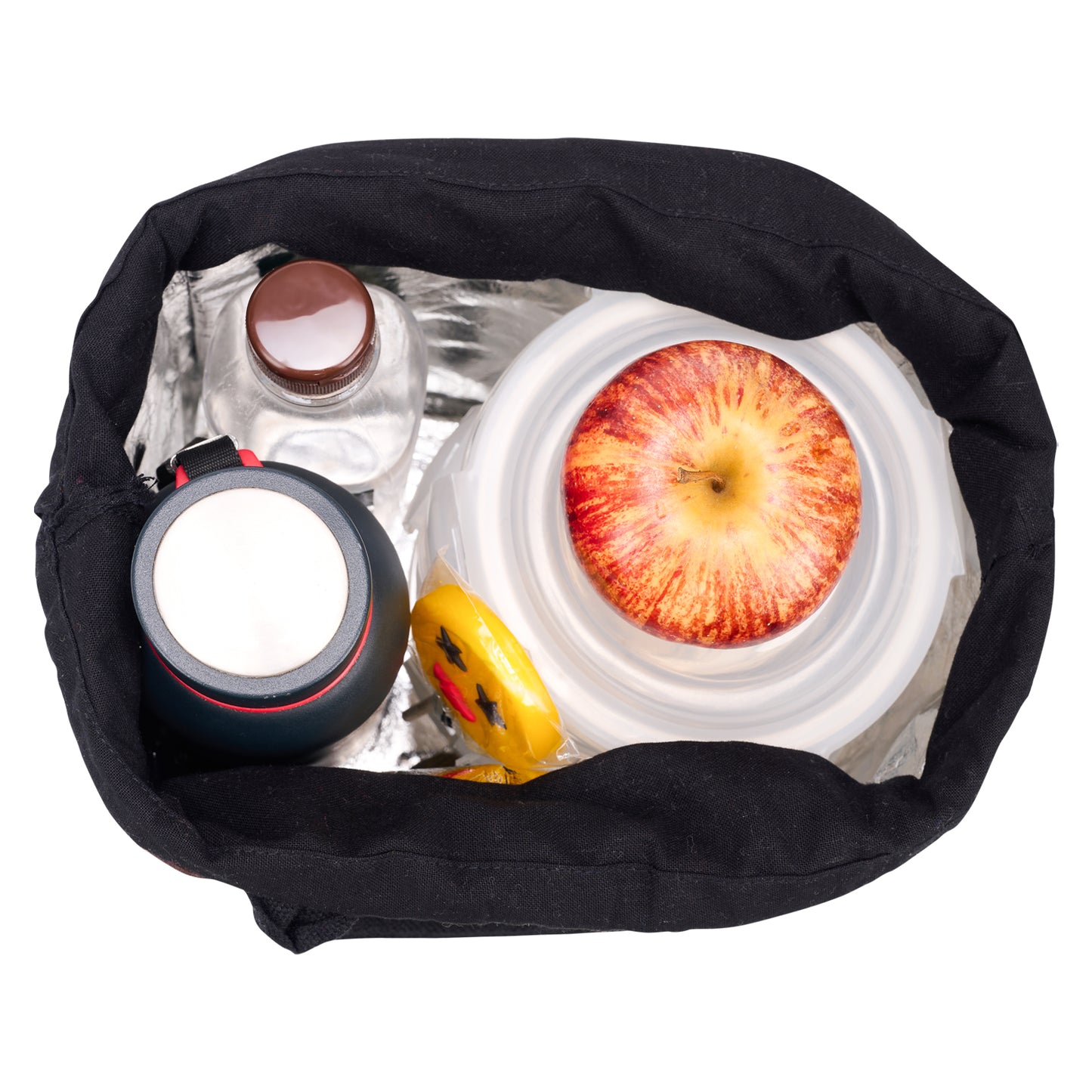 Drawstring Personalised Lunch bag - BROWN