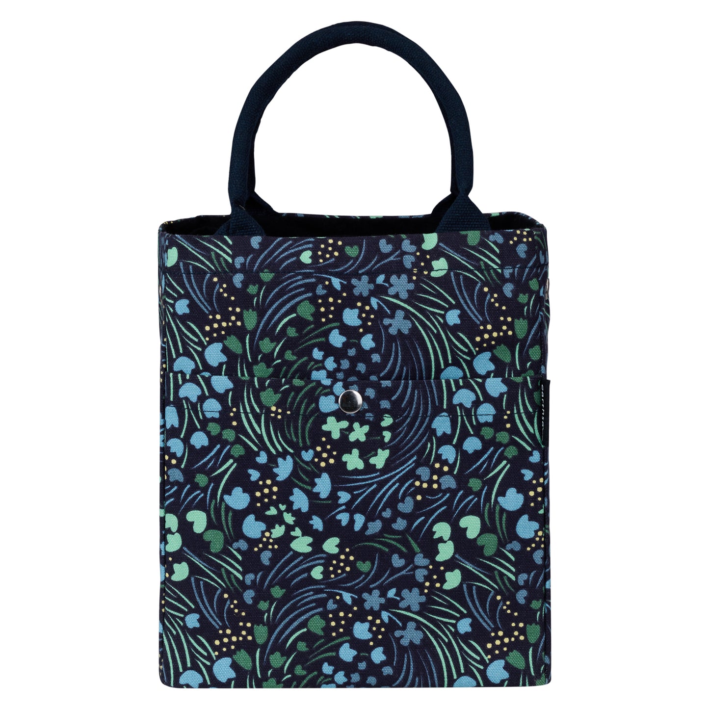 Drawstring Lunch bag - Crossways Blue