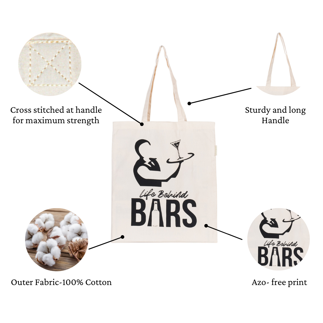 Earthsave Aesthetic Tote Bag for Women | Life Behind Bars