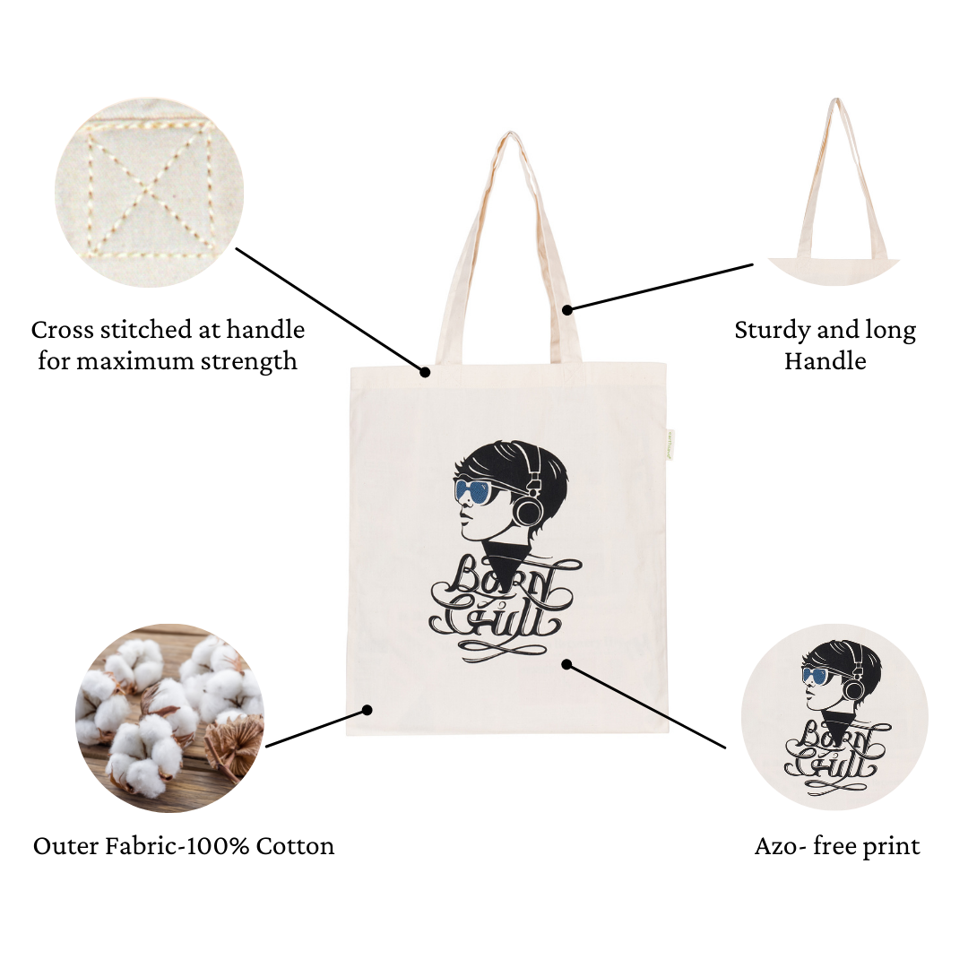 Earthsave Aesthetic Tote Bag for Women | Born to Chill