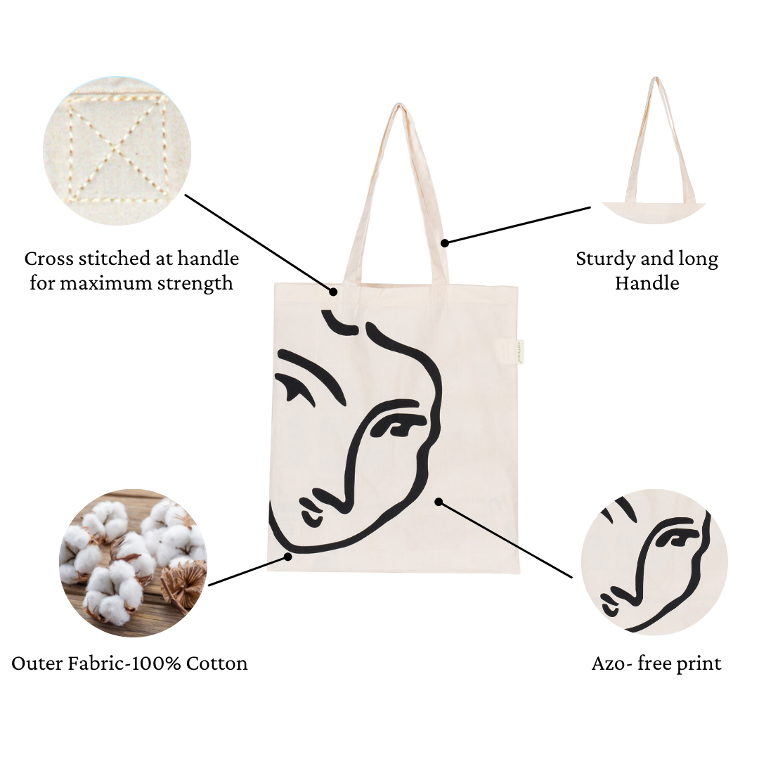 Earthsave Aesthetic Tote Bag for Women | Buddha