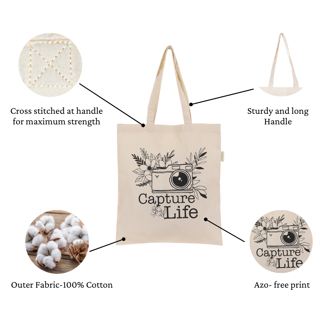 Earthsave Aesthetic Tote Bag for Women | Capture Life