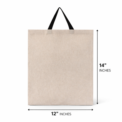 Carry Bag Beige Recycled Cotton 160 gsm