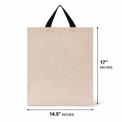 Carry Bag Beige Recycled Cotton 160 gsm