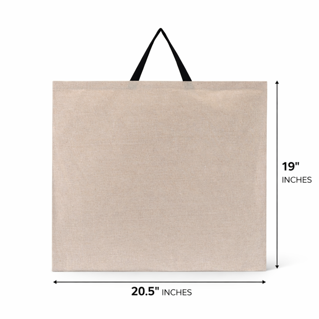 Carry Bag Beige Recycled Cotton 160 gsm