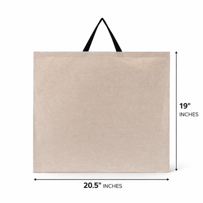 Carry Bag Beige Recycled Cotton 160 gsm