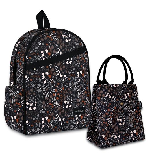 Eco Friendly Backpack & Lunch bag Combo | Crossways brown | Stylish, Spacious, and Comfortable