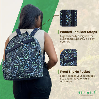 Eco Friendly Backpack & Lunch bag Combo | Crossways blue  | Stylish, Spacious, and Comfortable (Copy)