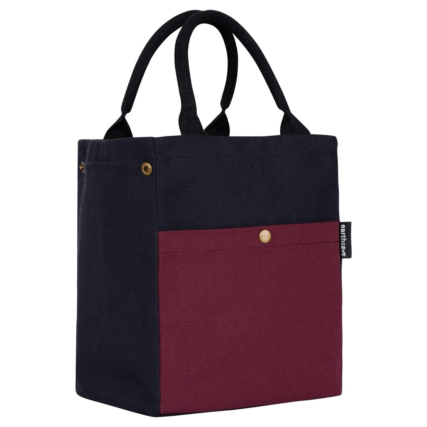 Drawstring Lunch bag - BLUE/MAROON