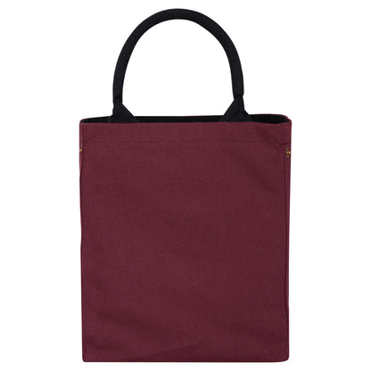 Drawstring Lunch bag - MAROON/BROWN