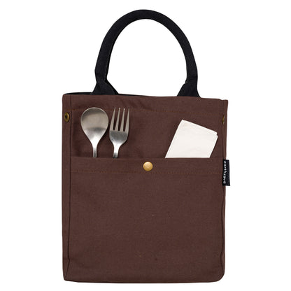 Drawstring Lunch bag - BROWN