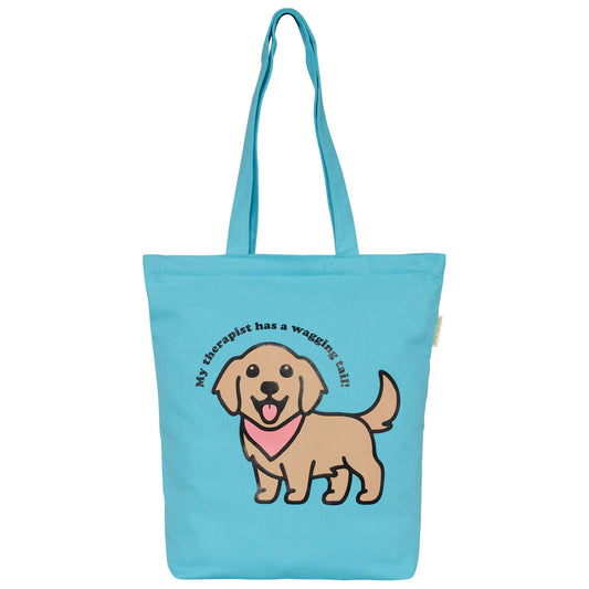 Cutest dog blue Tote Bag