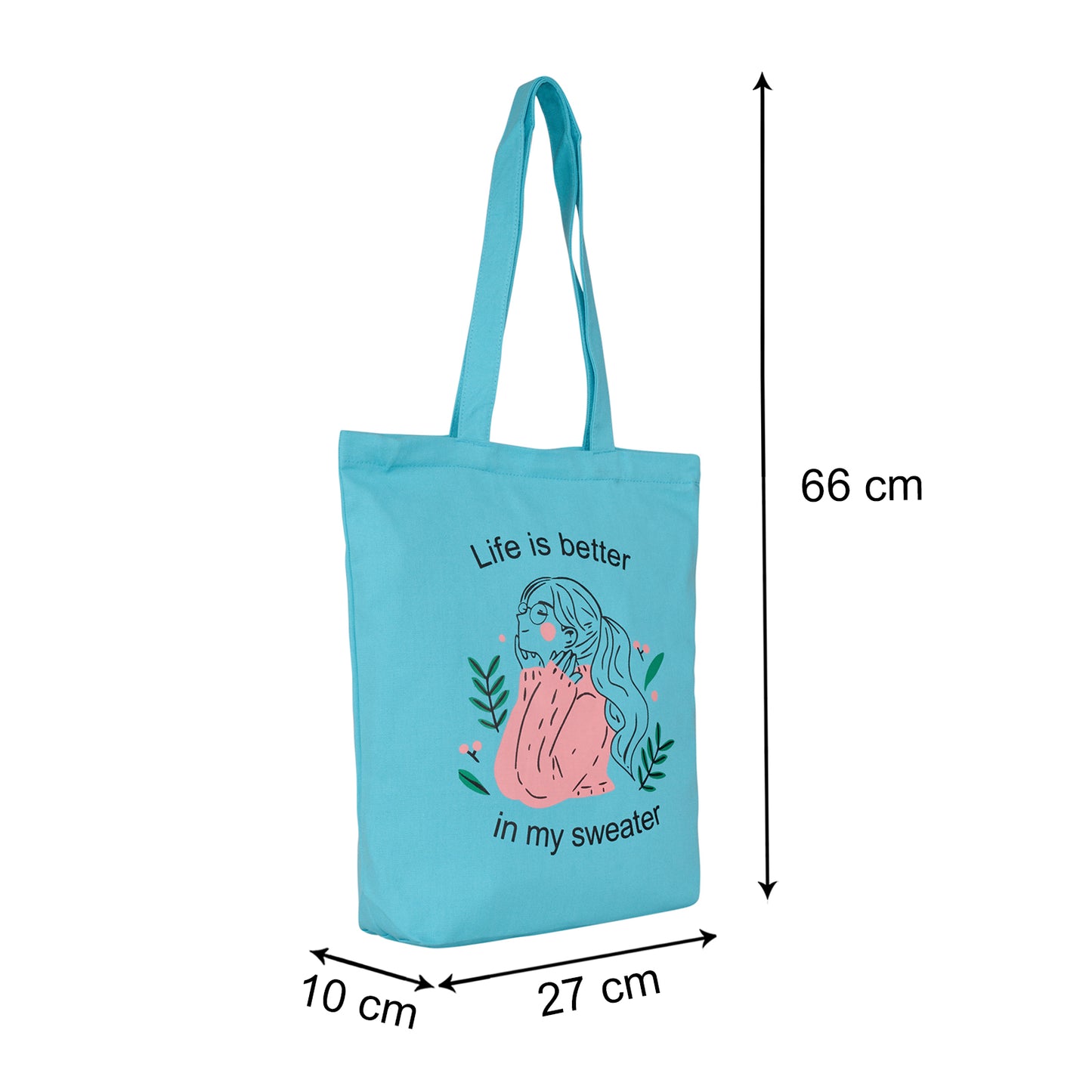 Life is better blue Tote Bag