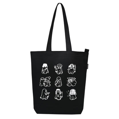 Funky ghost black Tote Bag