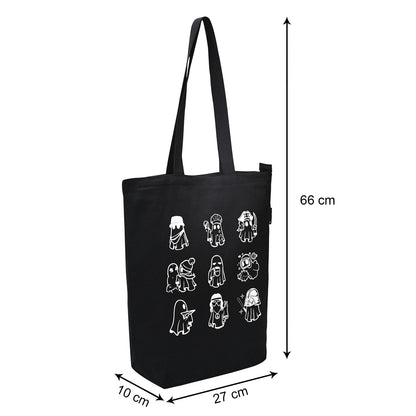 Funky ghost black Tote Bag