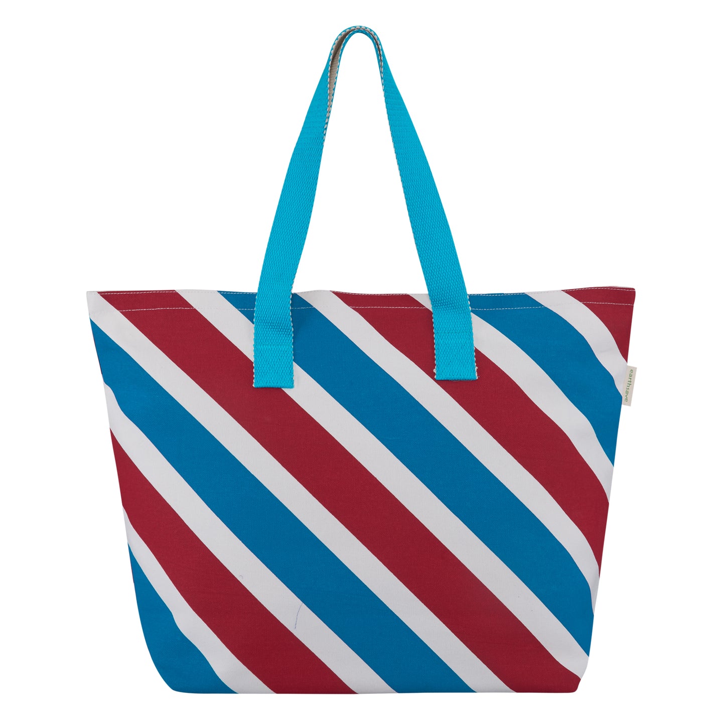 Red Blue Stripe - All Purpose Tote