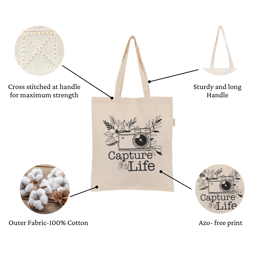 Capture Life - Inspirational Tote Bag