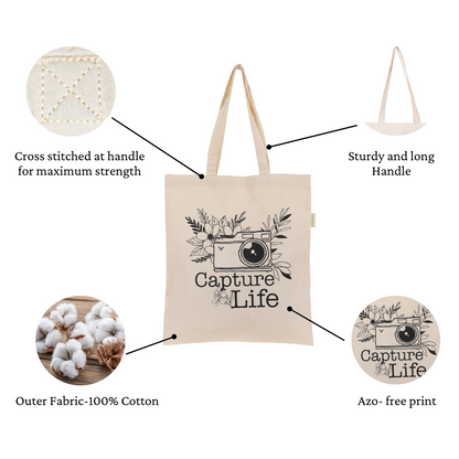 Capture Life - Inspirational Tote Bag