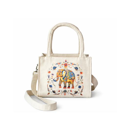 Box Tote Sling Bag "ELEPHANT"