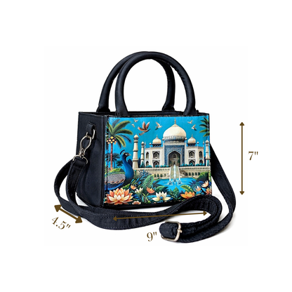 Box Tote Bag sling "TAJ"