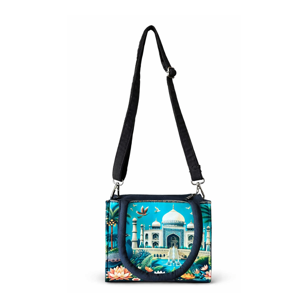 Box Tote Bag sling "TAJ"