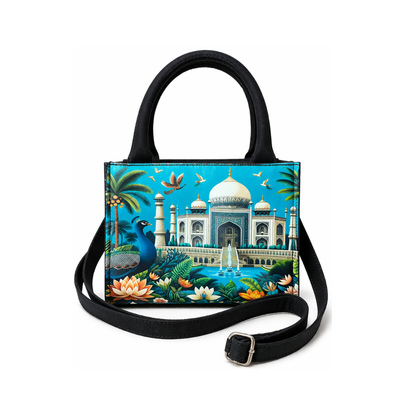 Box Tote Bag sling "TAJ"