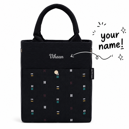 Drawstring Personalised Lunch bag - BLUE/EQUAL