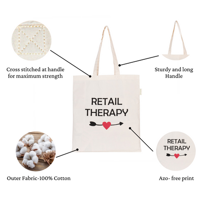 Retail Therapy - Inspirational Tote Bag